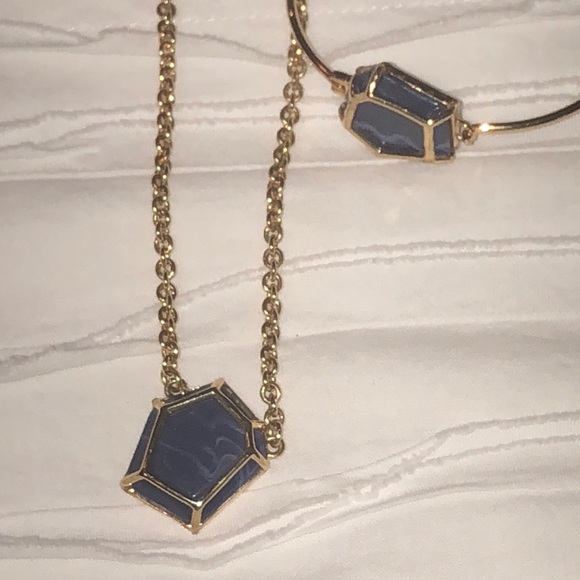 Marc Jacobs Blue Bauhaus necklace & bracelet - Picture 3 of 8